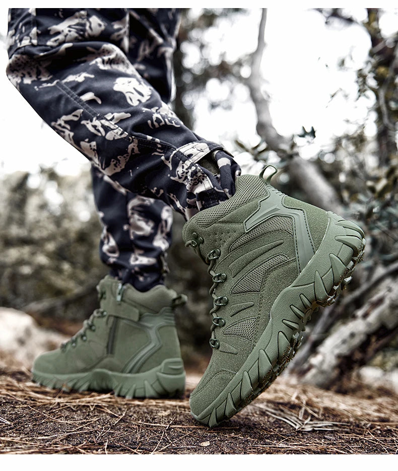 Men’s Tactical Combat Training Boots – Outdoor & Anti-Wear
